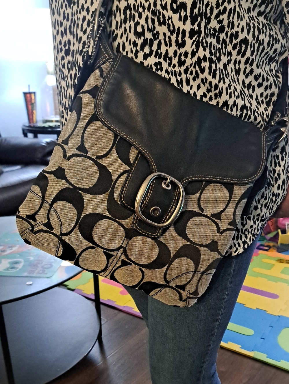  Coach Soho Signature Flap Duffle often referred to as a "Soho Flap" 2003 -2006